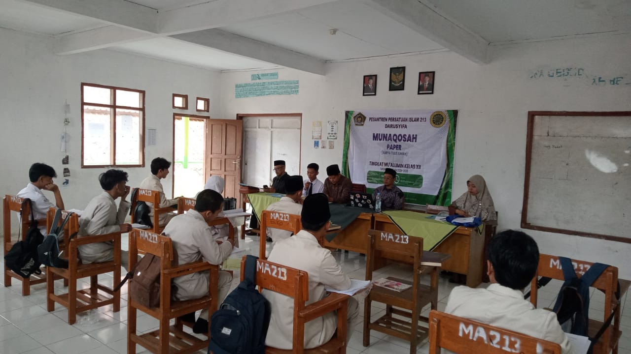Kegiatan Munaqosah Paper bagi Peserta didik kelas XII Mualimin