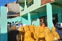 Foto: Kegiatan Bai'at Gabungan santri Tsanawiyah dan Muallimin PPI 213 Darusyifa Sukawening
