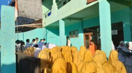 Foto: Kegiatan Bai'at Gabungan santri Tsanawiyah dan Muallimin PPI 213 Darusyifa Sukawening