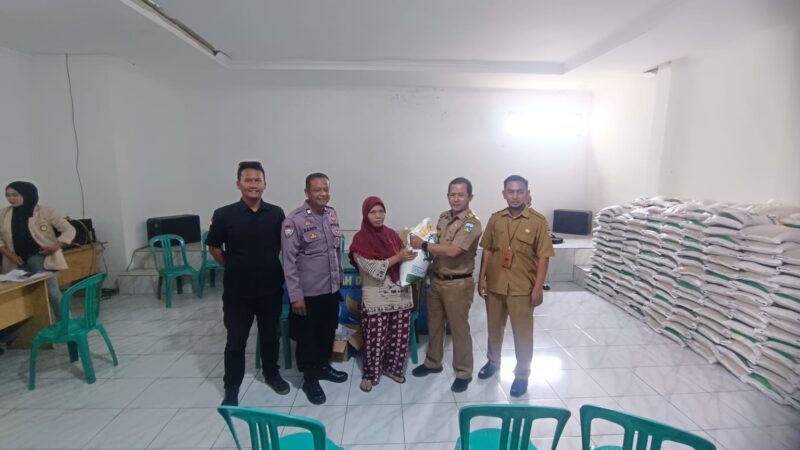 Kegiatan monitoring Bantuan Pangan Desa Cipancar Kecamatan Leles