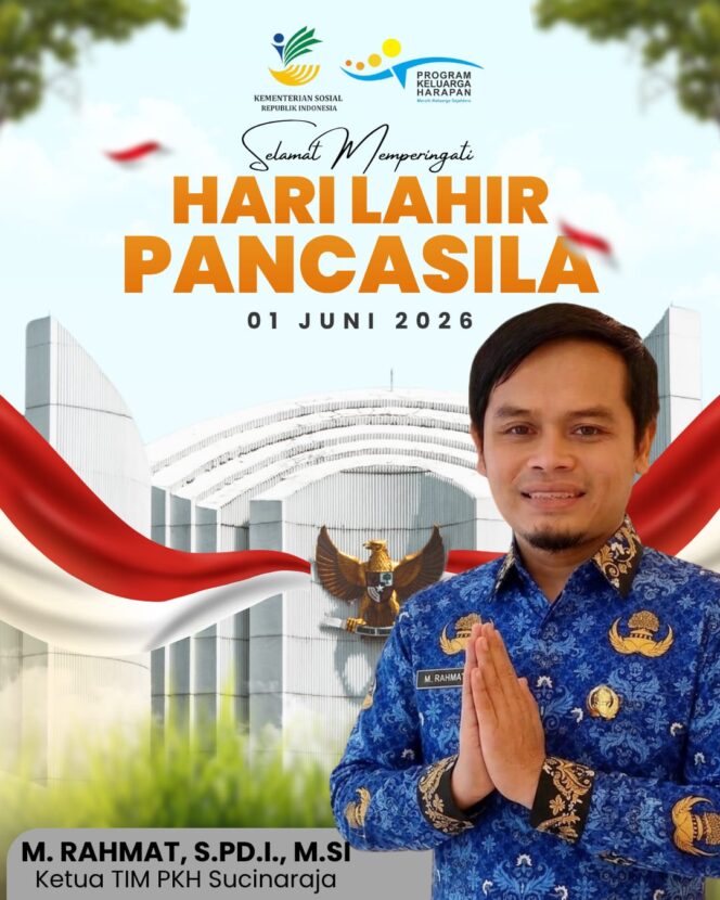 
					Hari Lahir Pancasila 2026, Ketua TIM PKH Sucinaraja Ajak Warga Perkuat Gotong Royong dan Kepedulian Sosial