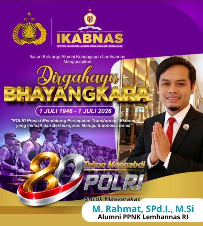 
					Refleksi 80 Tahun POLRI: Menakar Harapan Transformasi Berkelanjutan di Hari Bhayangkara