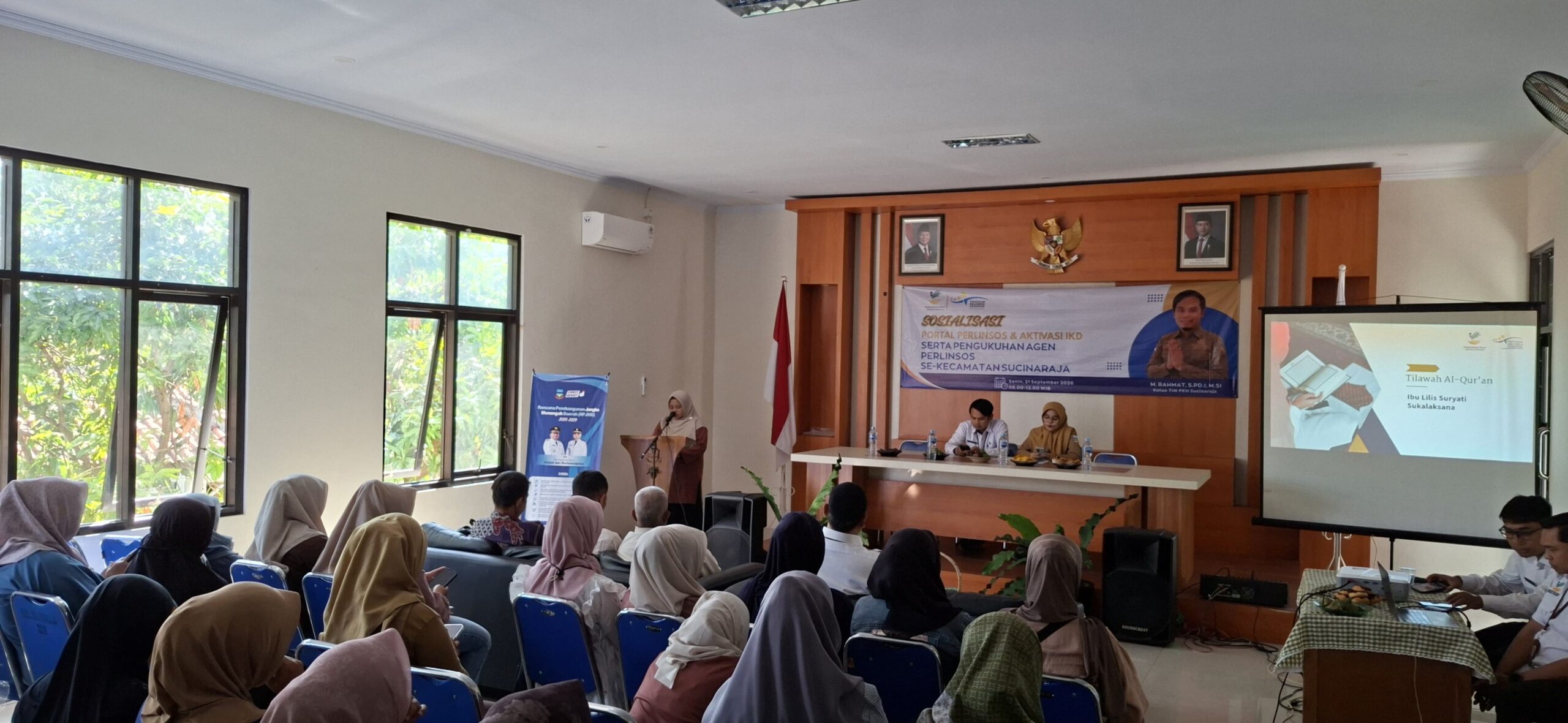 Kegiatan Sosialisasi Perlinsos dan Pengukuhan Agen Perlinsos